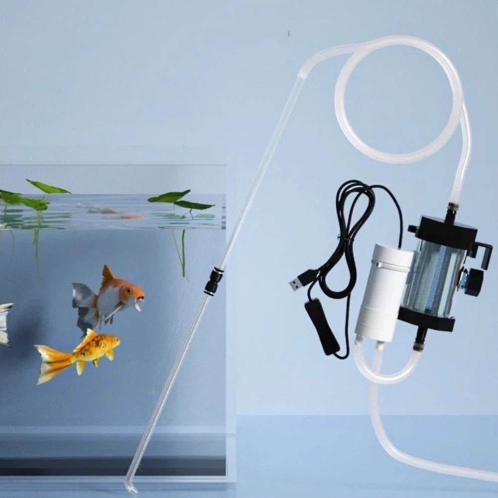 Marine Aquarium Vacuum - USB Powered Aquarium Water Changer 280GPH