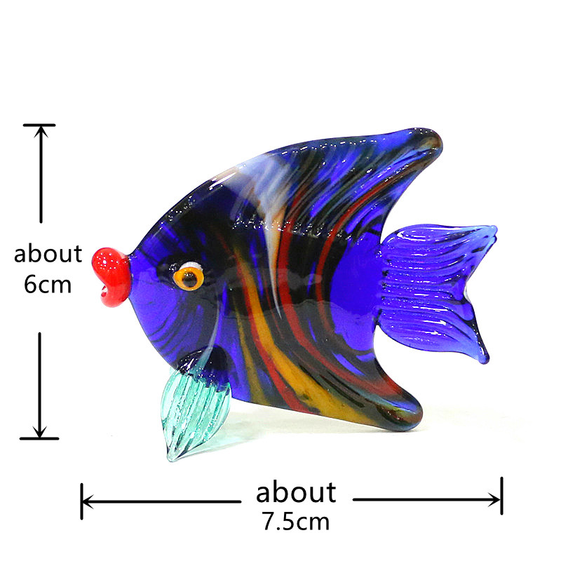 Murano Glass Sea Fish Mini Fig - Aquarium Marine Color review and price