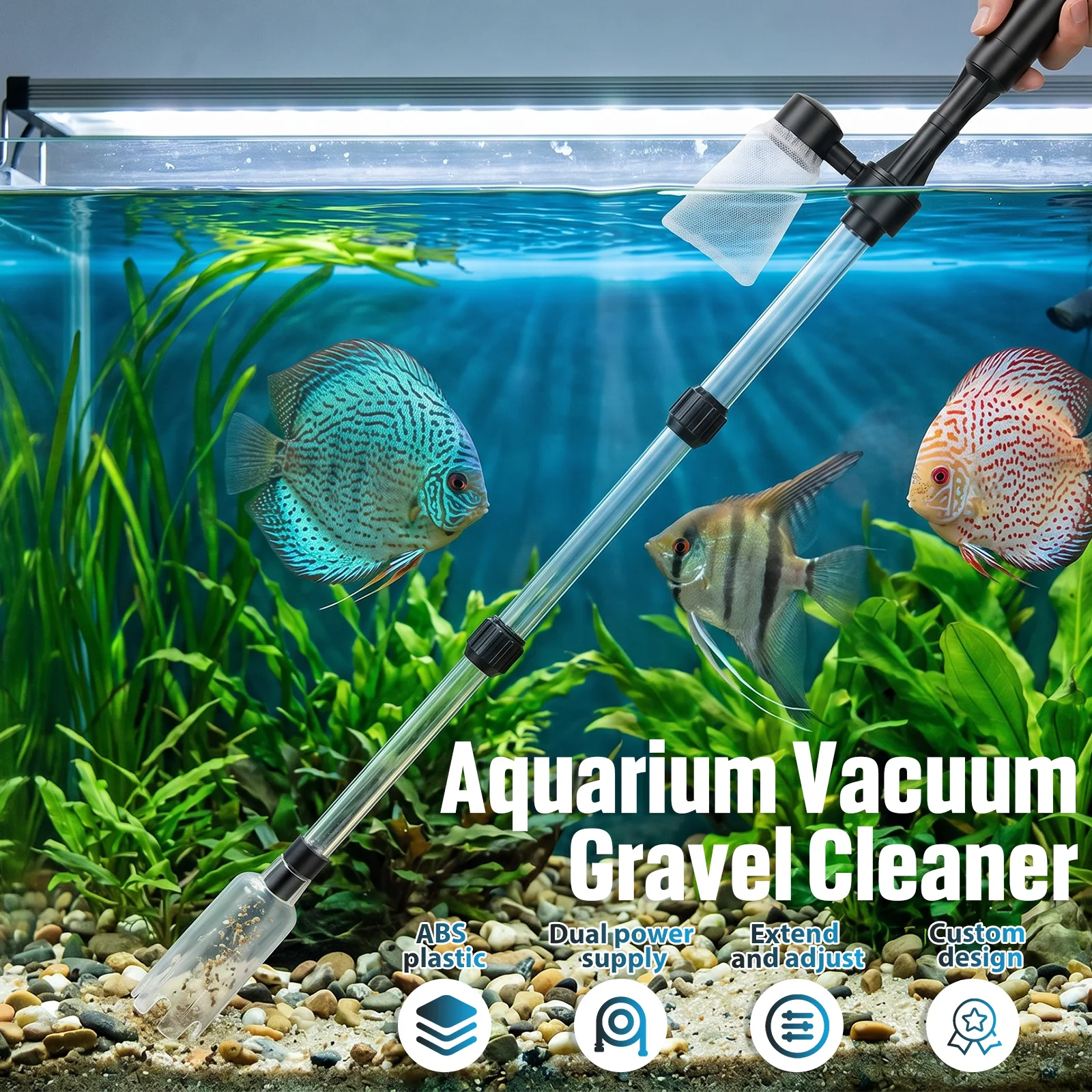 Aquarium Vacuum Gravel Cleaner - Marine Aquarium Vacuum review and price