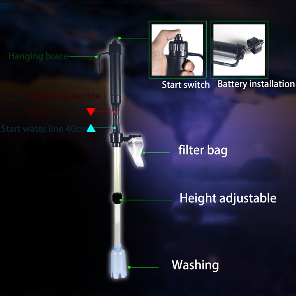Aquarium Battery Syphon Operat - Marine Aquarium Vacuum review and price